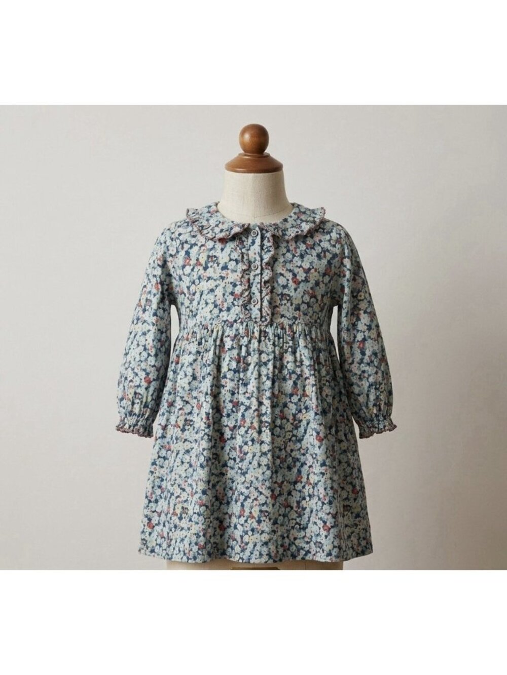 Baybala Blue Floral Girl Dress Size 5 Cottagecore Peasant Occasion Preppy Party‎